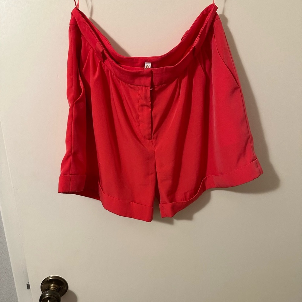 Sachin + Babi Hot Pink Silk Shorts